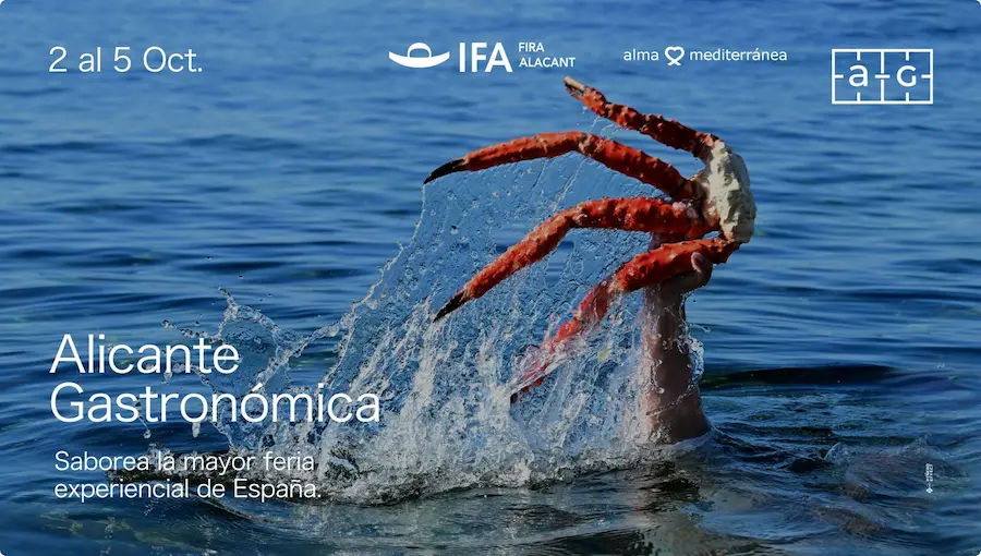 Alicante Gastronómica 2026 promotional image, 2 to 5 October at IFA Fira Alacant